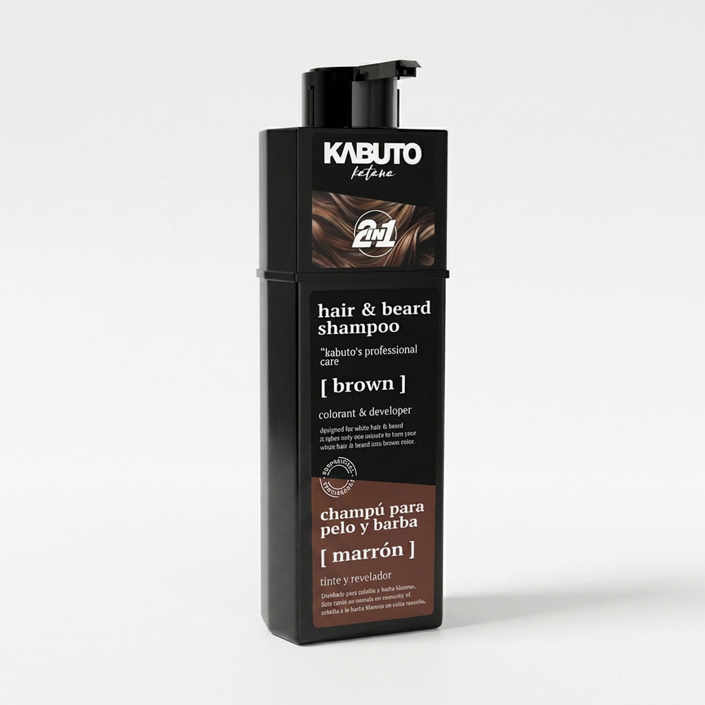 Kabuto Katana Farbshampoo Braun 200 ml — Produktfoto