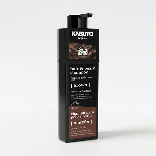Kabuto Katana Farbshampoo Braun 200 ml — Produktfoto