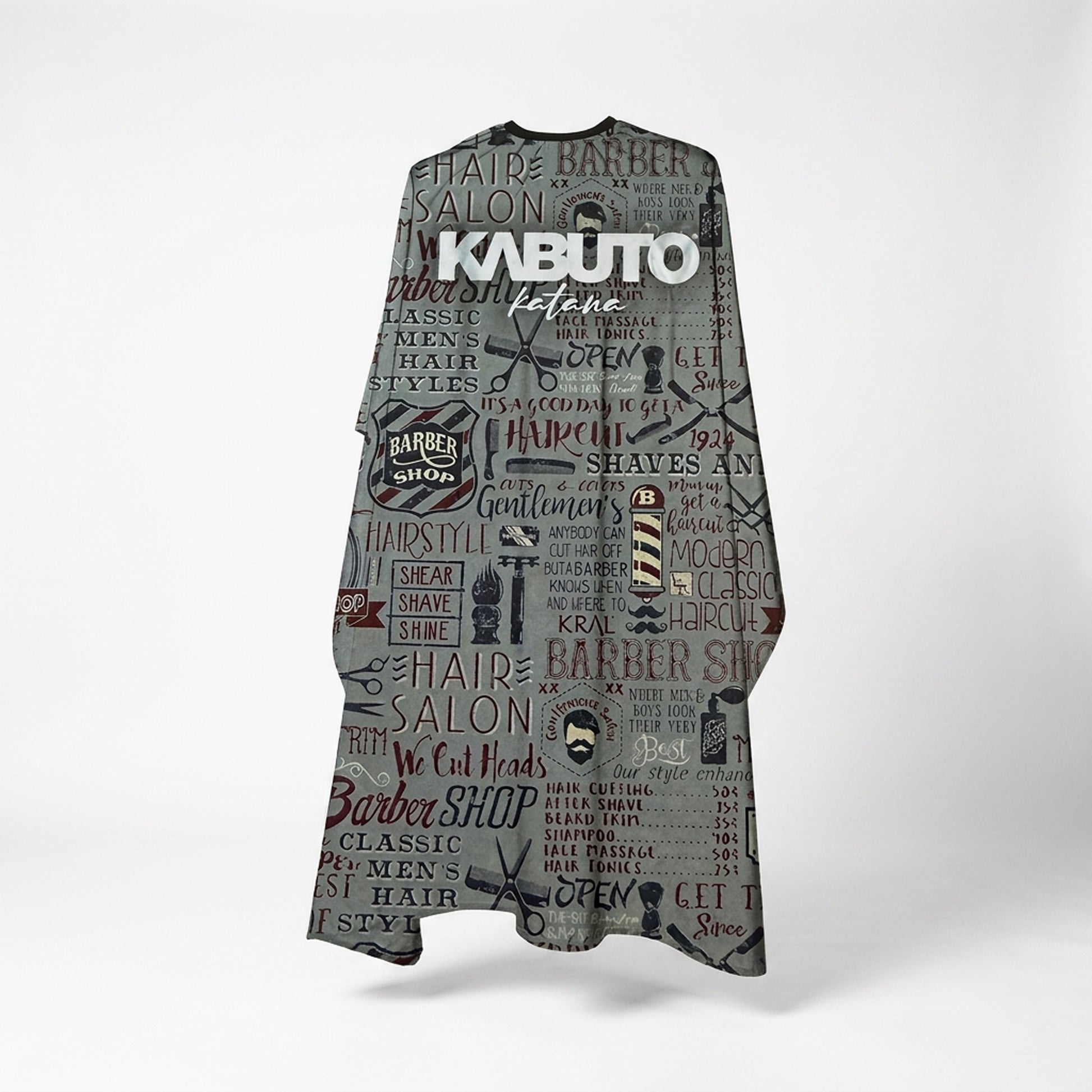 Kabuto Katana Barber-Umhang Vintage Script — Produktfoto