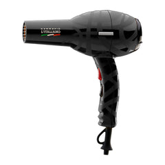 Gamma+ L'Italiano Haartrockner schwarz, Seitenansicht