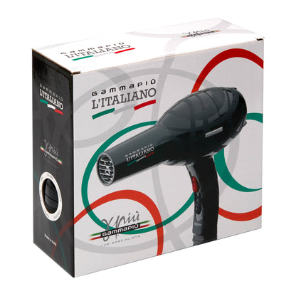 Verkaufsverpackung des Gamma+ L'Italiano Haartrockners