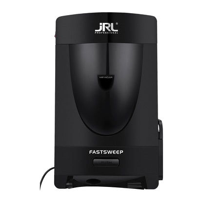 JRL FastSweep Haarstaubsauger schwarz von vorn mit PUSH-Taste und Ansaugöffnung im Sockel