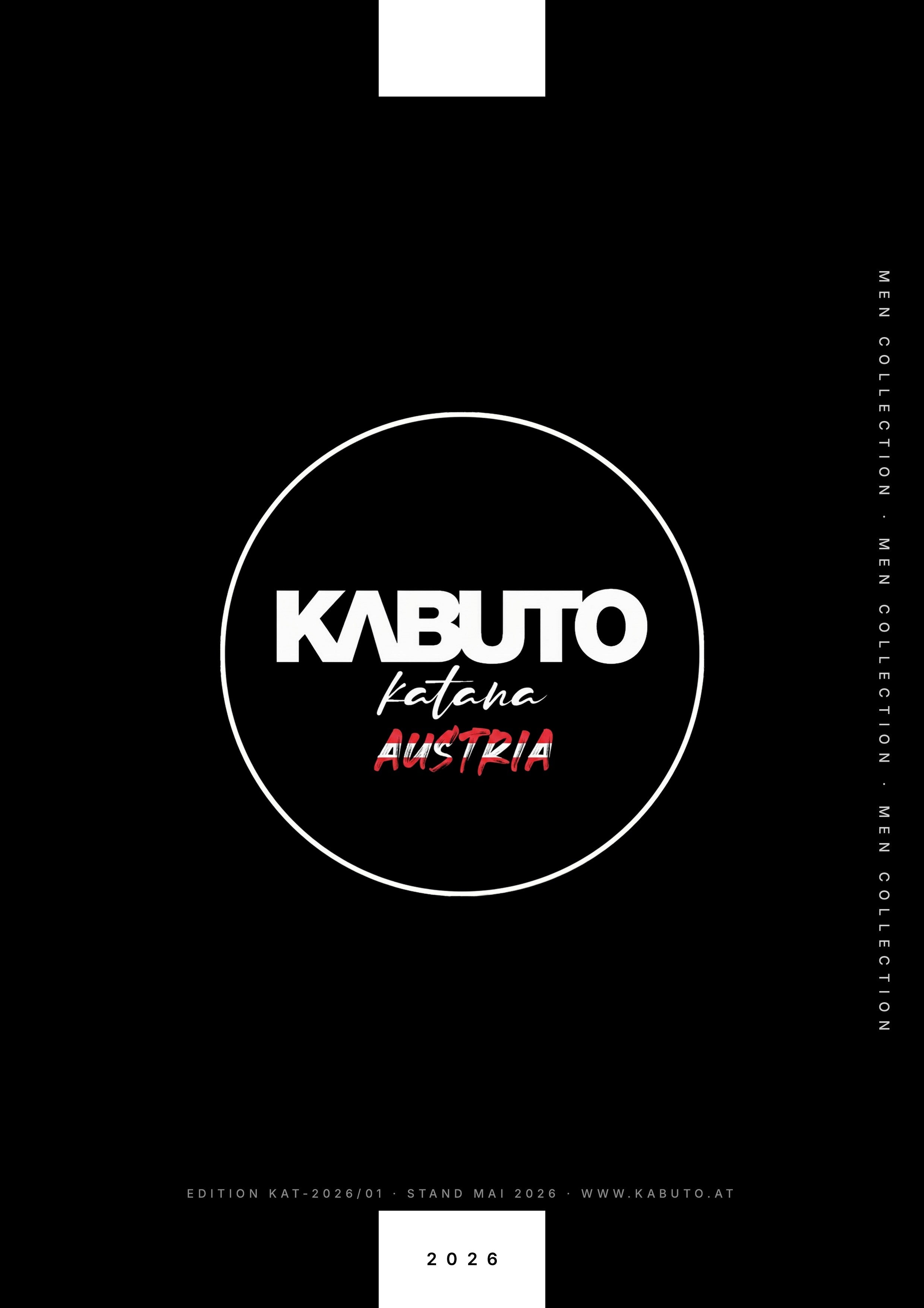 Kabuto Katana Produktkatalog 2026 – Titelseite